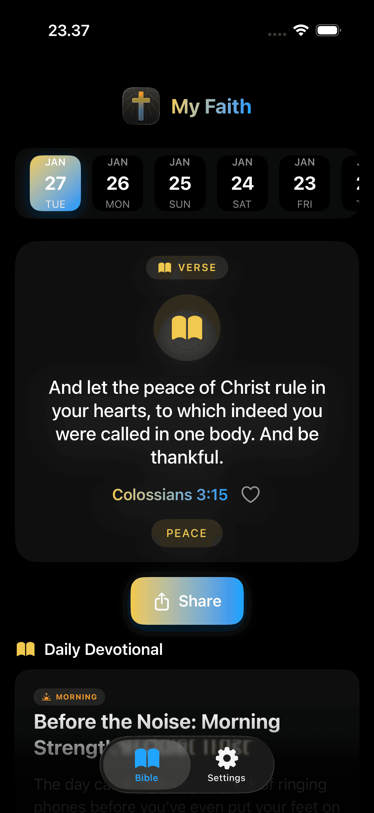 MyFaith App Screenshot